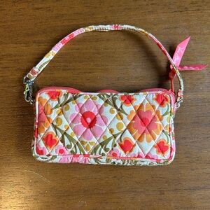 Vera Bradley Pink and Orange Floral Wristlet